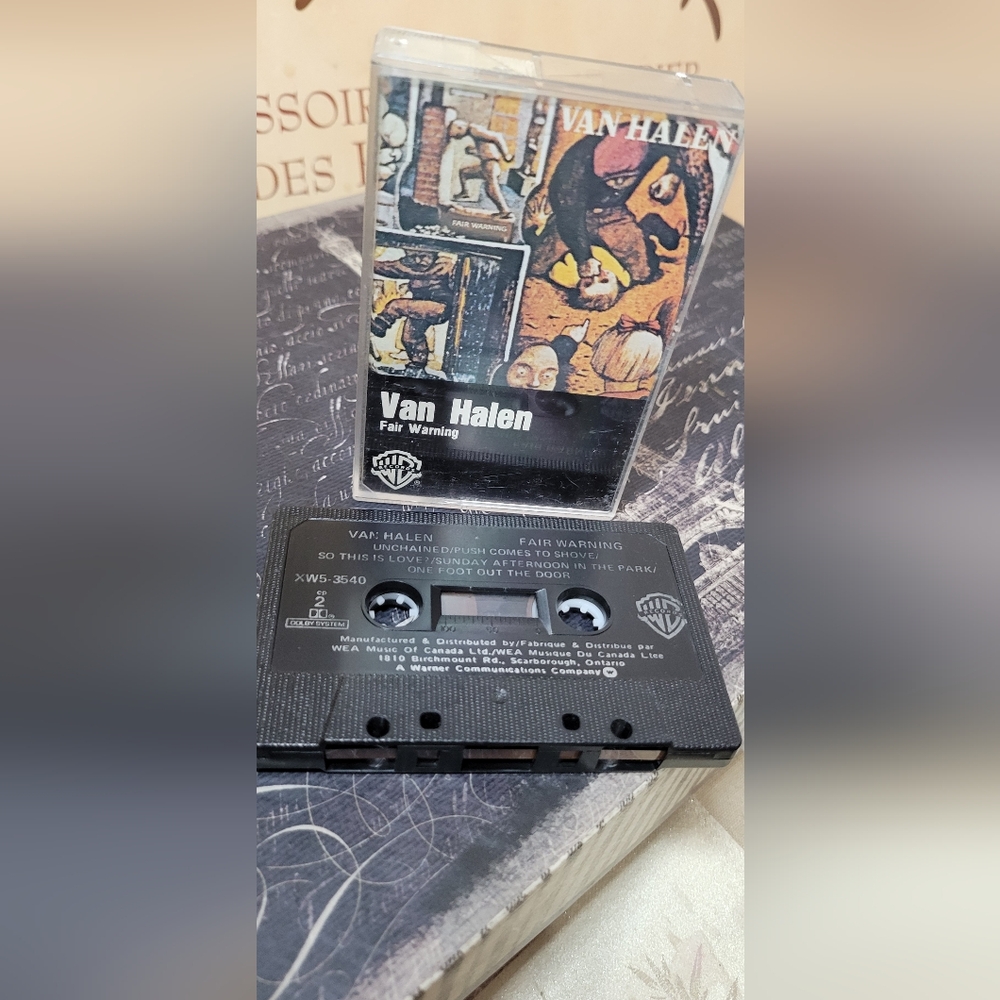 Van Halen Fair Warning Cassette Tape 1981 warner brothers. 3540 BMG